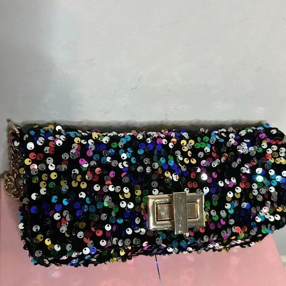 Sequined Shoulder Bag - Picture 4 of 7